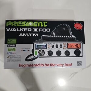 NIB President Walker III FCC AM/FM 40 Channels CB Radio, 7color LCD Display